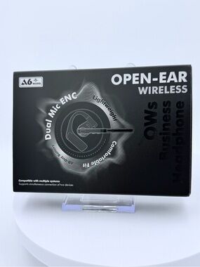 Bravego A6 Bluetooth 6.0 Open-Ear Wireless Headset Noise Canceling Mic 96H